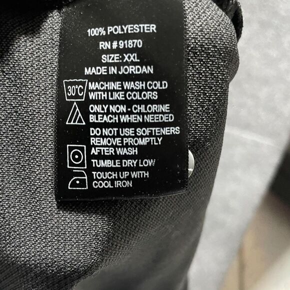 Bolle Polo Shirt Mens 2XL Black Performance Golf Mesh Lightweight Short Sleeve - Picture 8 of 8